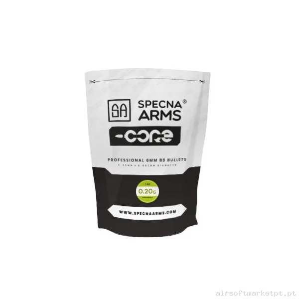 BBs Bio 0.20g Specna Arms Core 1kg Brancas — Munição (BBs) — Airsoft Market PT