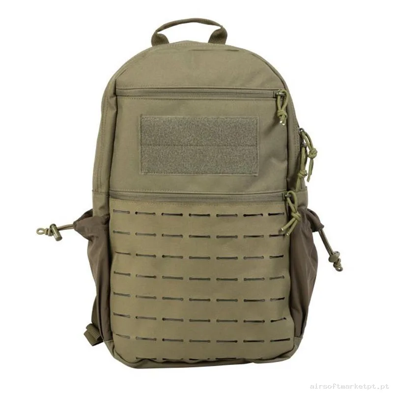 MOCHILA MOLLE DELTA TACTICS RAIDER CORTE LÁSER 25L VERDE OD — Sacos & Mochilas — Airsoft Market PT