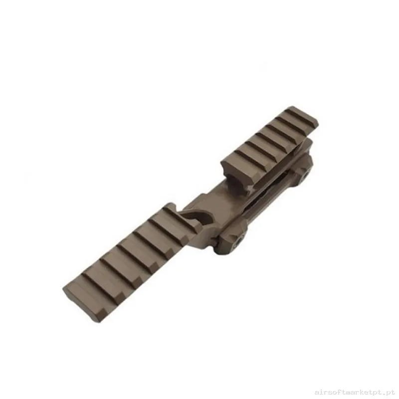 Montura doble elevada metálica tipo hydra tan — Miras & Ópticas — Airsoft Market PT