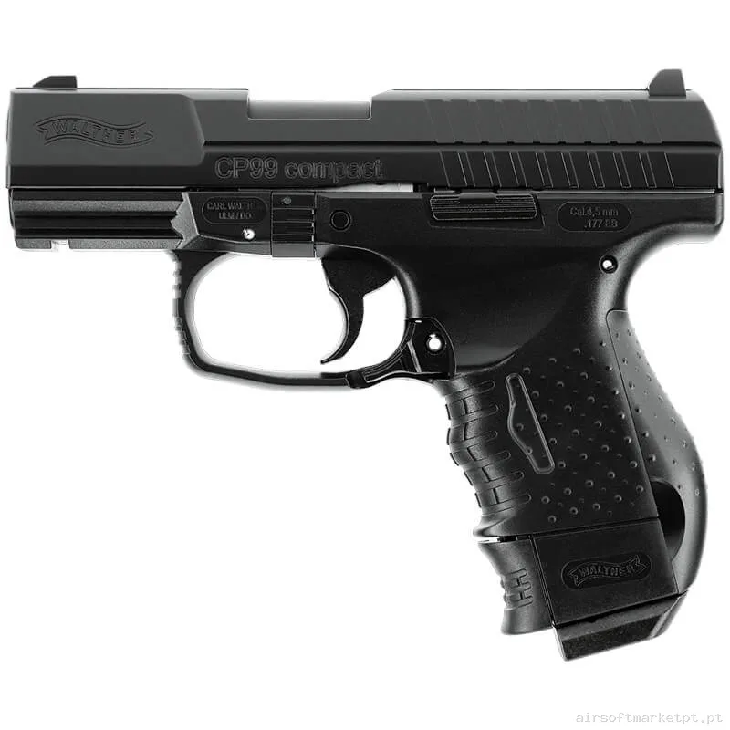 Réplika CO2 4.5mm Pistola Umarex Cp99 Compact Blowback negra — Pistolas — Airsoft Market PT