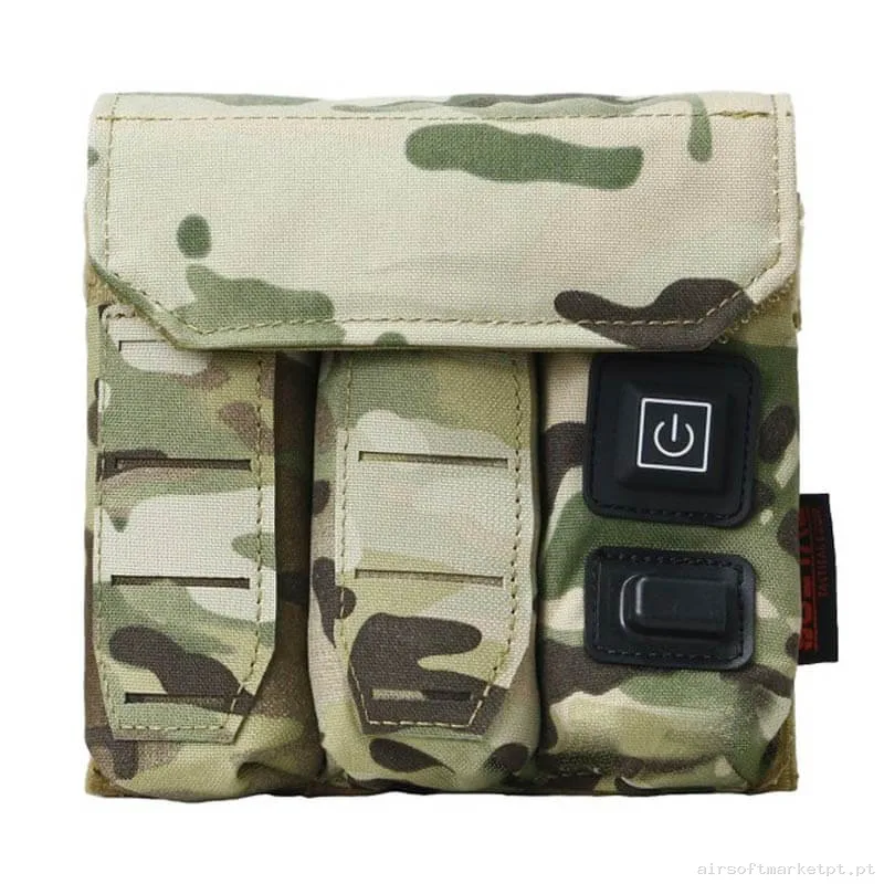 Pouch Magazine Pouch Triplo Pistola Soetac com Sistema Aquecedor Estilo multicam — Carregadores / Magazines — Airsoft Market PT