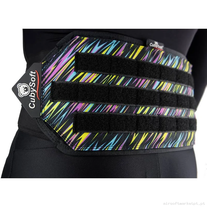 Cinturão Speedsoft Cubysoft Pro Harness C/ MOLLE Traseiro Psychedelic Storm — Gear Táctico — Airsoft Market PT