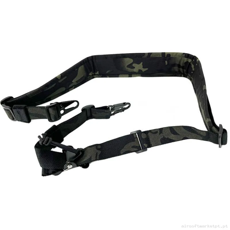 Correia Tática 2 Pontos Sixmm Sp2 Gun Sling Estilo multicam Preto — Gear Táctico — Airsoft Market PT