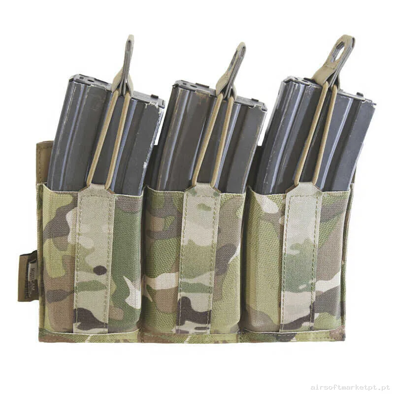 Pouch Magazine Pouch Triplo M4 Warrior Assault Laser Cut Elástico Destacável multicam — Coletes & Rigs — Airsoft Market PT
