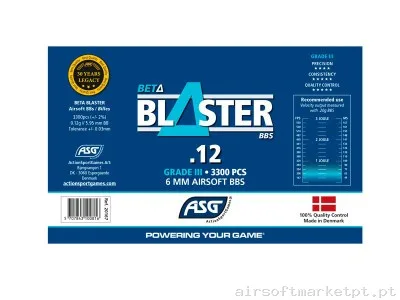 Bbs muniçao 0,12 PVC Beta Blaster ASG — Munição (BBs) — Airsoft Market PT (foto 3)