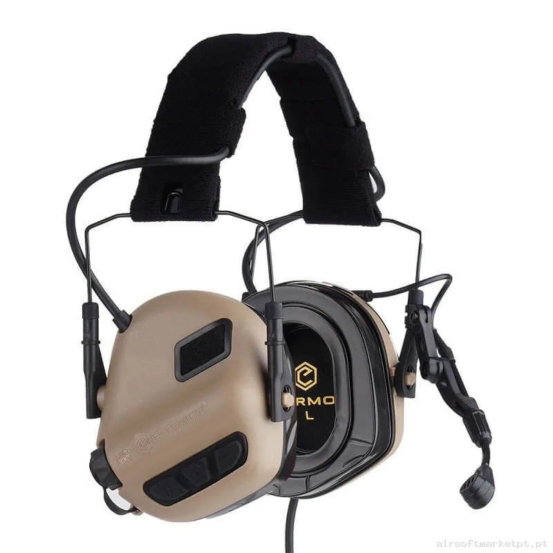 Comunicações Auricular Earmor M32 Plus Mod4 tan — Rádios & Comunicação — Airsoft Market PT