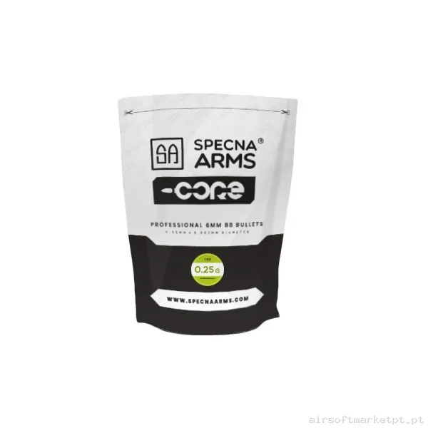 BBs Bio 0.25g Specna Arms Core 1kg Brancas — Munição (BBs) — Airsoft Market PT