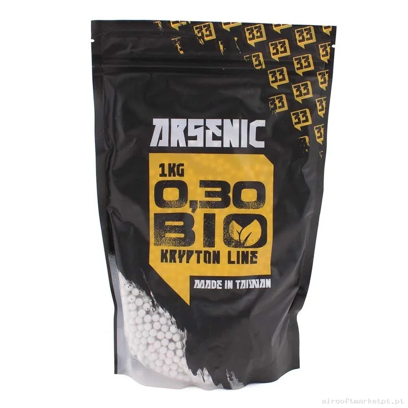 Bolas Arsenic Krypton Bio 0.30g 1kg Blanca — Munição (BBs) — Airsoft Market PT