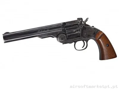 Revolver Schofield 6'' ASG Preto — Pistolas — Airsoft Market PT