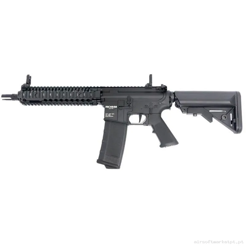 Réplica airsoft AEG M4 Rossi Neptune 9" Marsoc Full Black — Rifles de Assalto (AR/M4/AK) — Airsoft Market PT