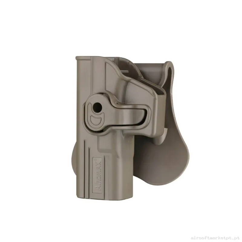 Funda Glock 13,17,18,19,23 Amomax GEN2 Para ZURDO - Tan — Gear Táctico — Airsoft Market PT