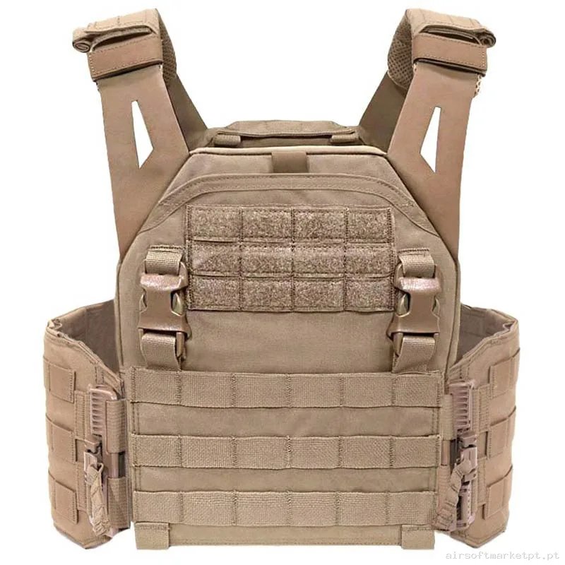 CHALECO LPC PORTA PLACAS WARRIOR ASSAULT LOW PROFILE CARRIER V1 COYOTE TAN — Armas (Réplicas) — Airsoft Market PT