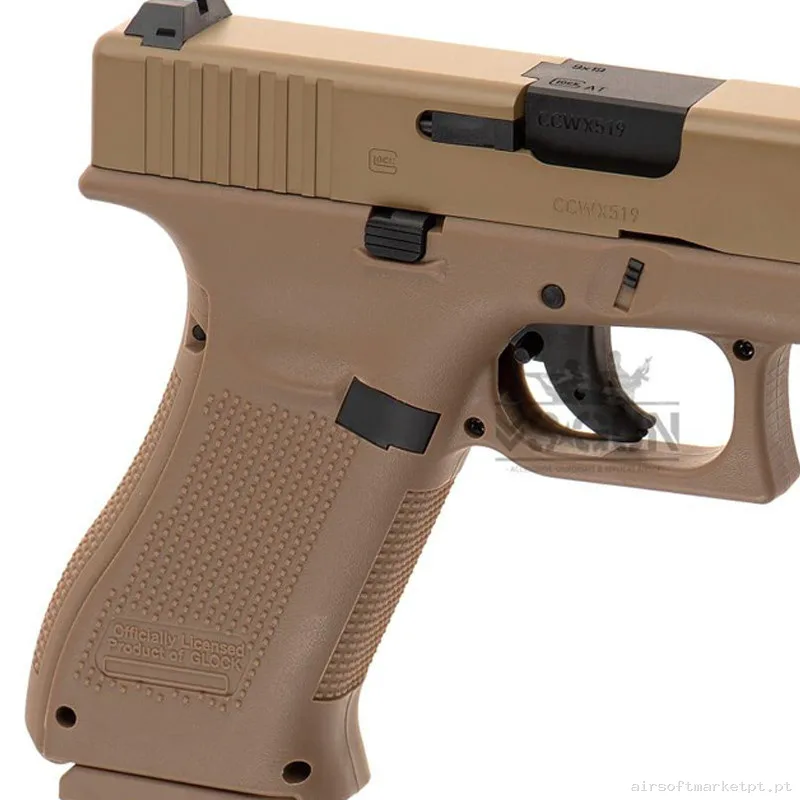 Pistola 4.5mm Umarex Glock 19X Tan CO2 — Pistolas — Airsoft Market PT (foto 3)