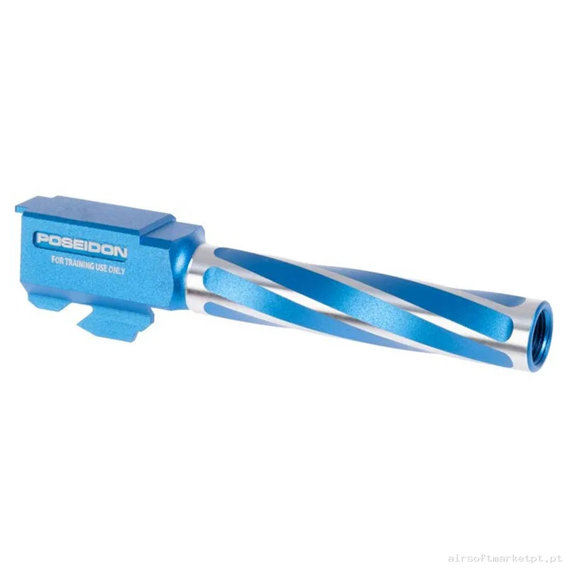 Externo Pistola Cano Externo Poseidon Tsunami Estriado azul — Acessórios & Componentes — Airsoft Market PT