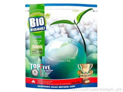 Bbs Muniçao 0,20 BIO G&G Branco — Munição (BBs) — Airsoft Market PT (foto 2)