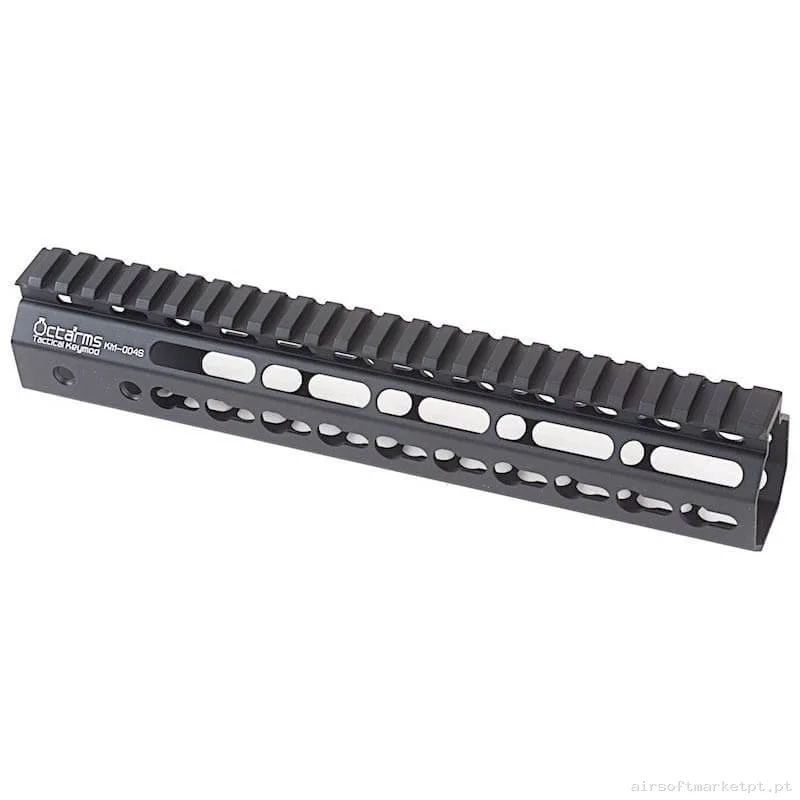 Externo Guardamão Keymod Ares Amoeba Octarms 10" preto — Acessórios & Componentes — Airsoft Market PT