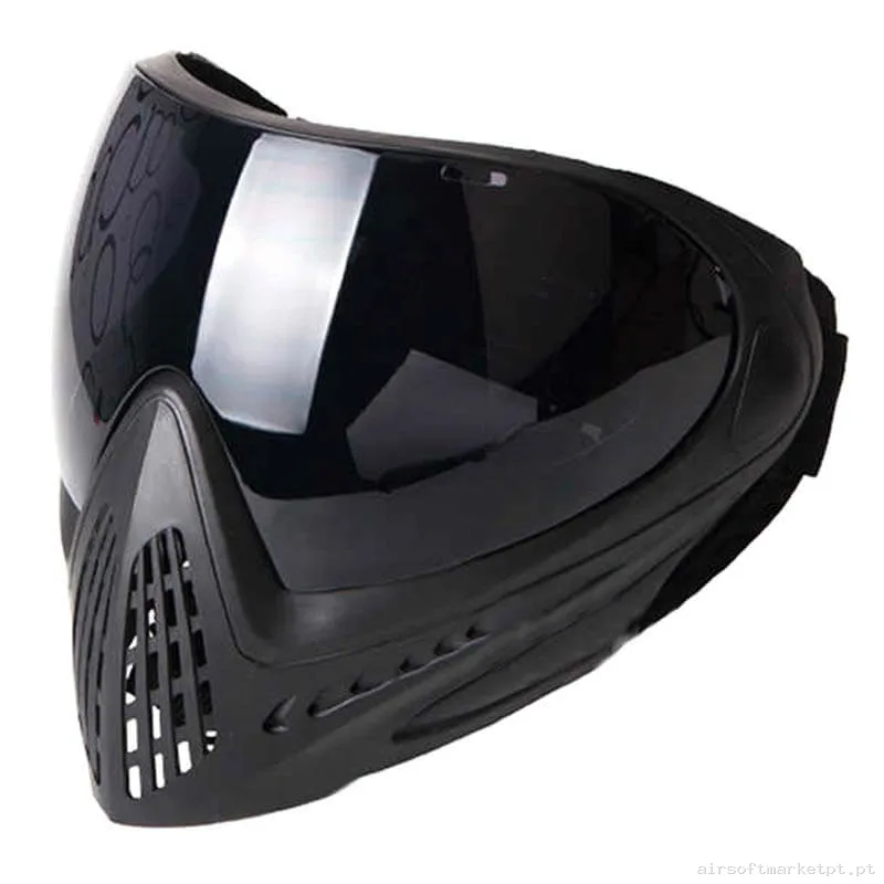 Máscara Pantalla Fma F1 Full Face FM-F0023 Ahumada preta — Proteção Ocular & Facial — Airsoft Market PT