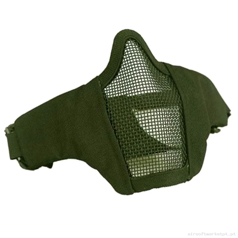 Máscara de Proteção de Malha/Teclado Wosport Starker IV verde od — Proteção Ocular & Facial — Airsoft Market PT
