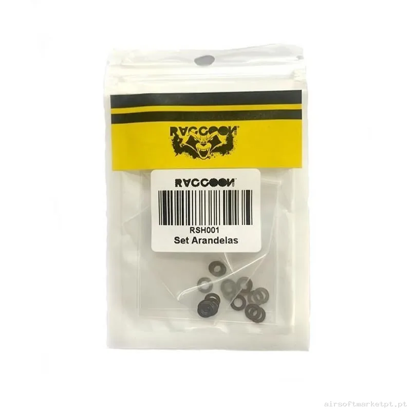SET DE ARANDELAS RACCOON PARA SHIMEADO RSH001 — Peças Internas (AEG) — Airsoft Market PT (foto 2)