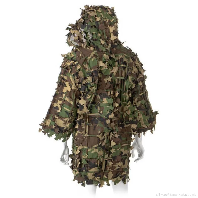 Ghillie Invader Gear Base Leaf Woodland (Com Folhas) — Vestuário (Fardas) — Airsoft Market PT