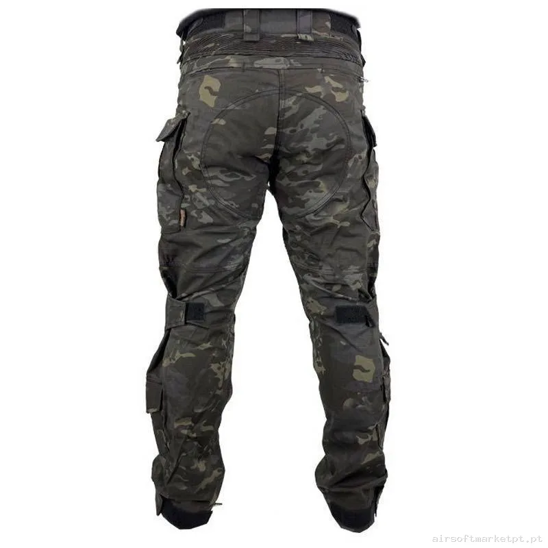 Pantalón Combate Conquer Dlx Multicam Black - XL — Vestuário (Fardas) — Airsoft Market PT (foto 3)