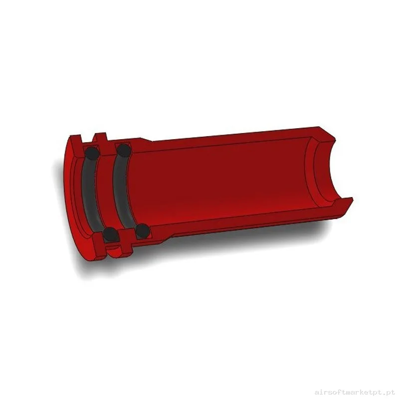 Nozzle Mp5 Airsoftpro Double Junta Aluminio 20.35mm Rojo — Peças Internas (AEG) — Airsoft Market PT (foto 3)