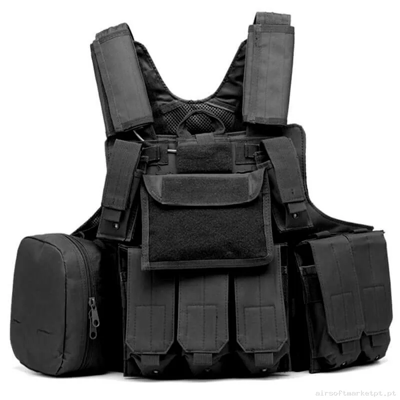 Colete Tático Ciras Oem preto — Coletes & Rigs — Airsoft Market PT