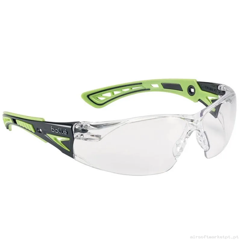 Óculos Bolle Rush+ Pc Transparentes verdes — Proteção Ocular & Facial — Airsoft Market PT