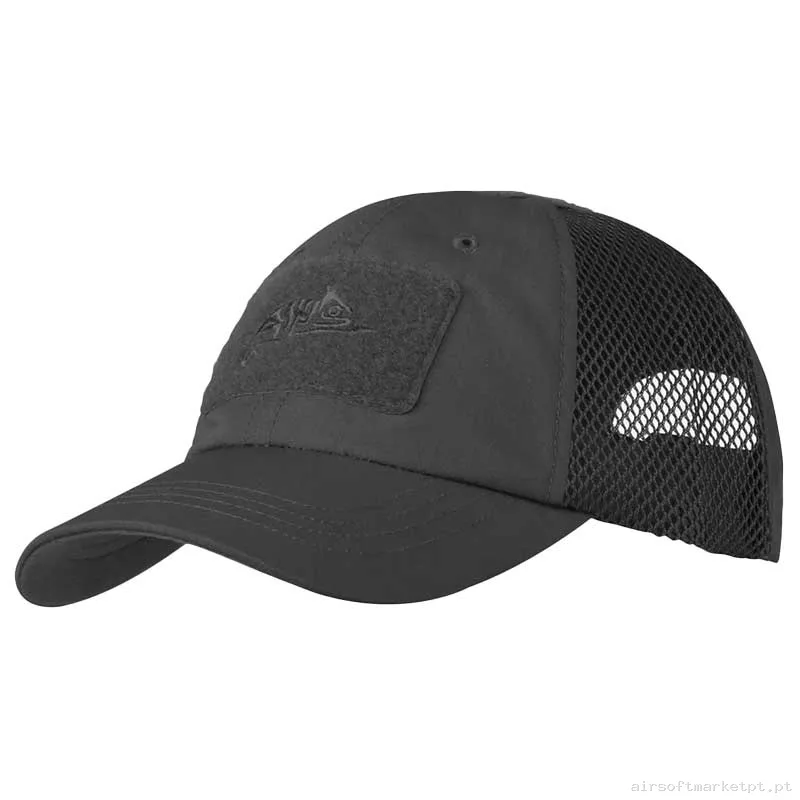 Gorra Beisbol Velcro Helikon-Tex Bbv Cap negra — Proteção Ocular & Facial — Airsoft Market PT