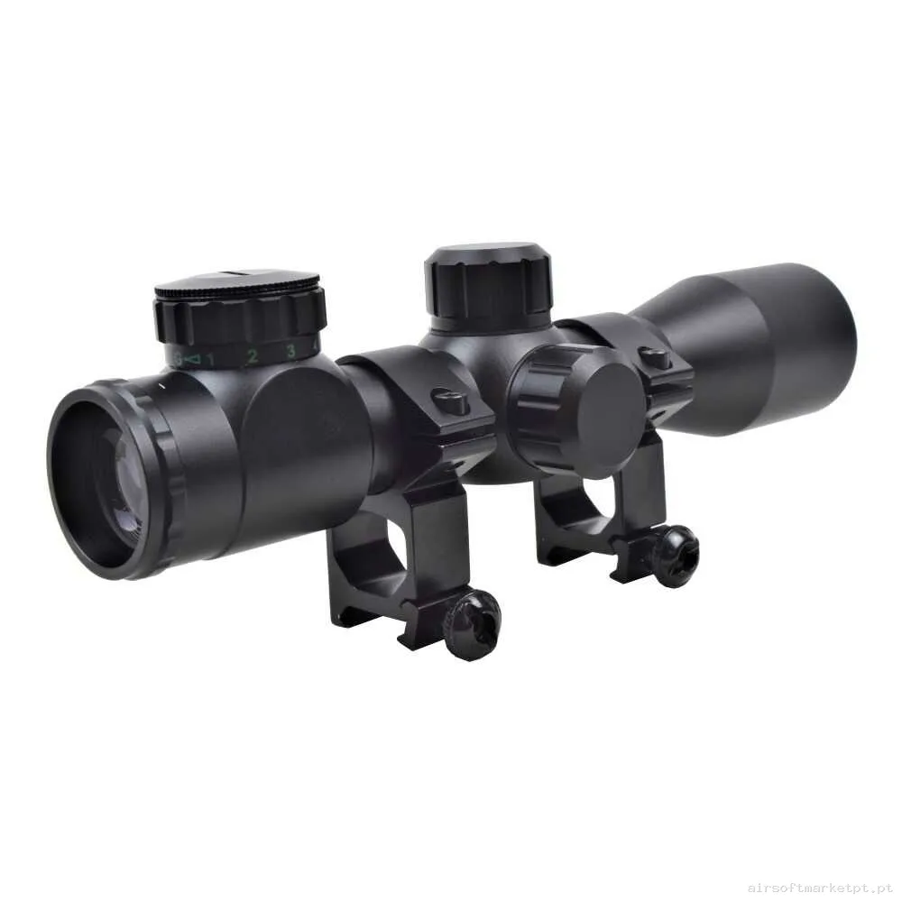 Mira telescópica 4x32 Js Tactical Scope Zoom negro — Miras & Ópticas — Airsoft Market PT
