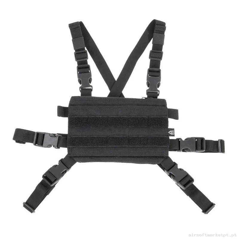Chaleco Chest Rig Delta Tactics Speedsoft V2 Negro — Coletes & Rigs — Airsoft Market PT