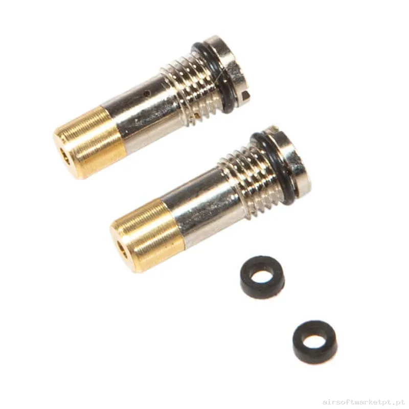 Interno Válvula Entrada Magazine Gas Unicorn Airsoft M4.5 Gas Fill Valve 2u — Carregadores / Magazines — Airsoft Market PT