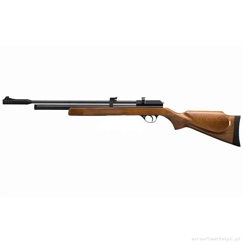 Airgun PCP 4.5mm Carabina Stinger Minerva negra/Madeira — Rifles de Assalto (AR/M4/AK) — Airsoft Market PT