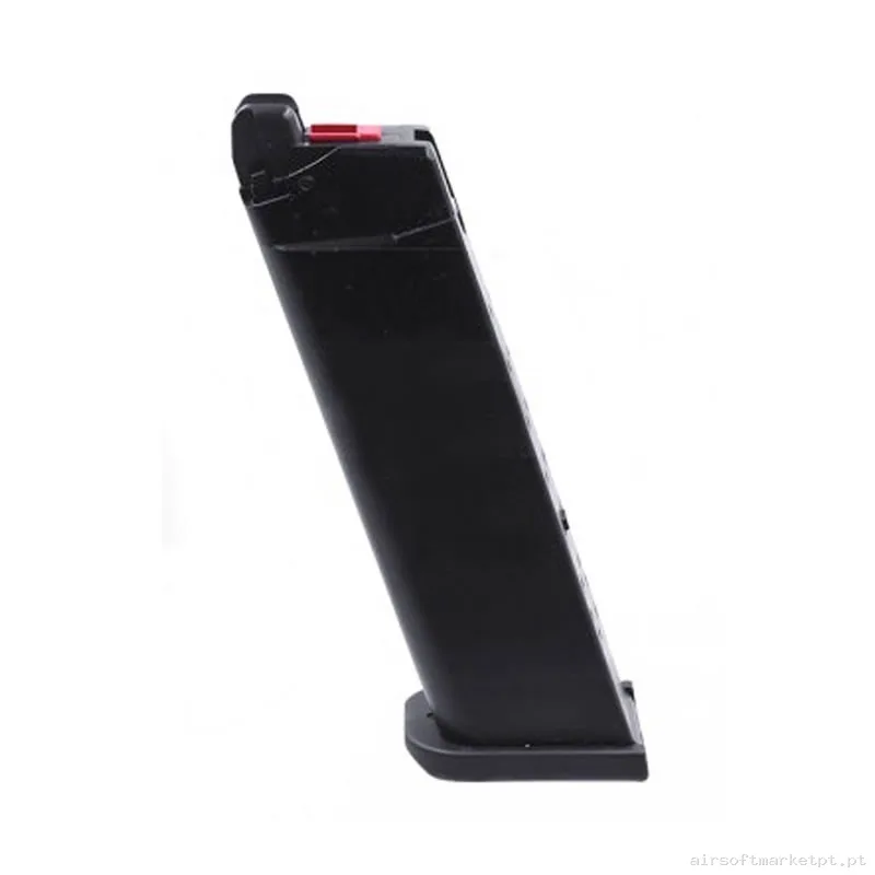 CARGADOR PISTOLA GAS GLOCK VX ARMORE WORKS CUSTOM NEGRO 27BBS — Carregadores / Magazines — Airsoft Market PT