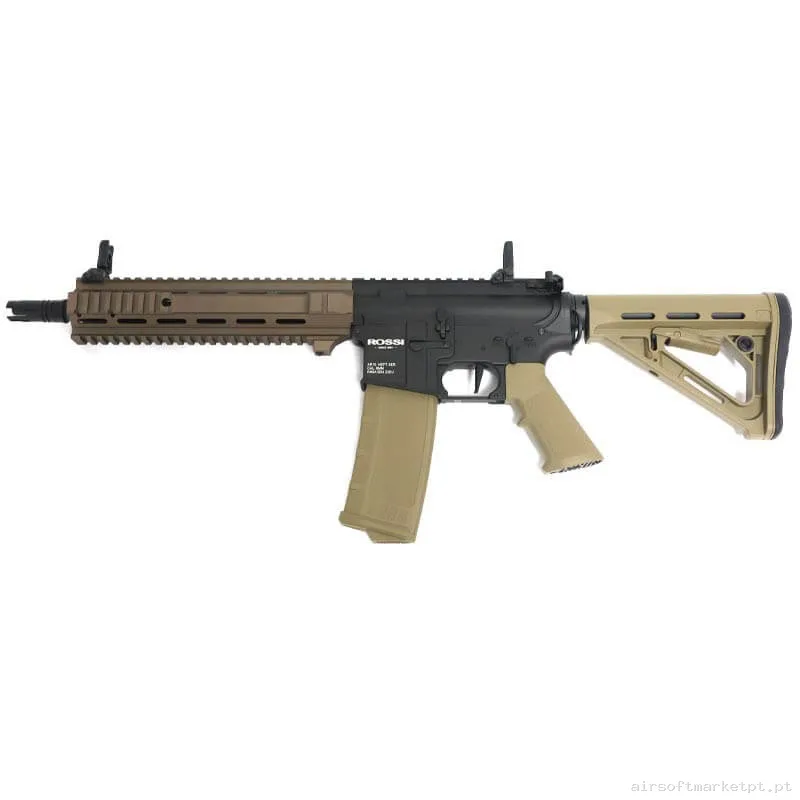 Réplica AEG M4 Rossi Neptune Sas preta/Bege — Rifles de Assalto (AR/M4/AK) — Airsoft Market PT