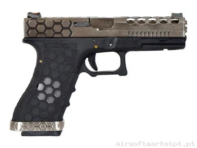 Glock 17 VX0100 Hex cut AW Custom Prata — Pistolas — Airsoft Market PT (foto 2)