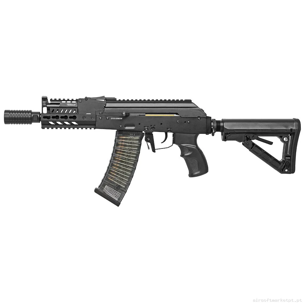 Réplica AEG AK74 G&G Rk74-CQB preta — Rifles de Assalto (AR/M4/AK) — Airsoft Market PT