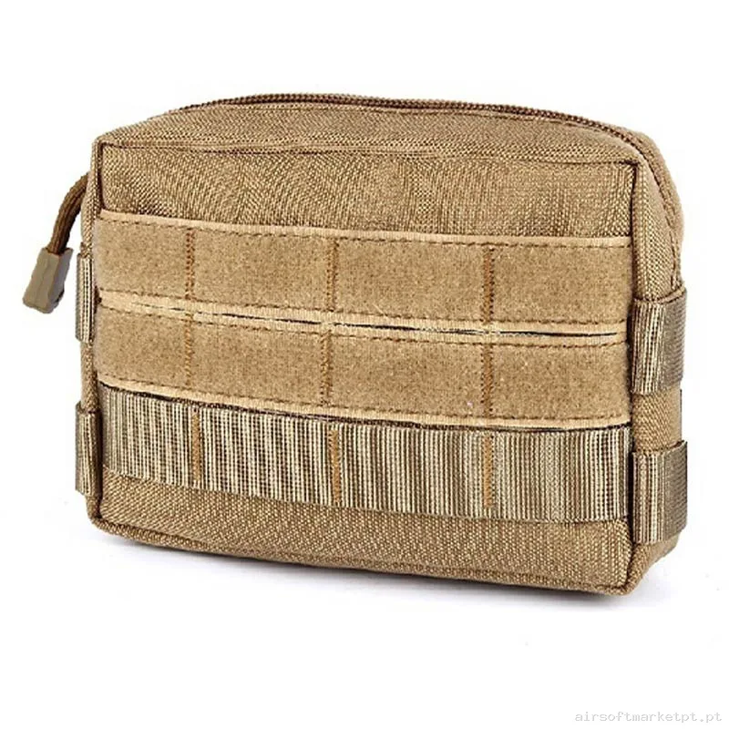 Pouch Multiusos Oem Pequeno C/MOLLE Frontal tan — Coletes & Rigs — Airsoft Market PT