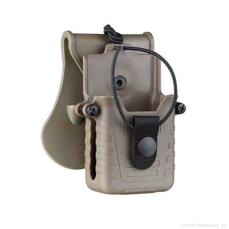 Pouch Emisora Amomax Coyote — Coletes & Rigs — Airsoft Market PT