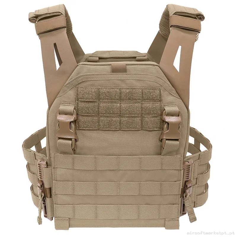 CHALECO LPC PORTA PLACAS WARRIOR ASSAULT LOW PROFILE CARRIER V2 COYOTE TAN — Coletes & Rigs — Airsoft Market PT