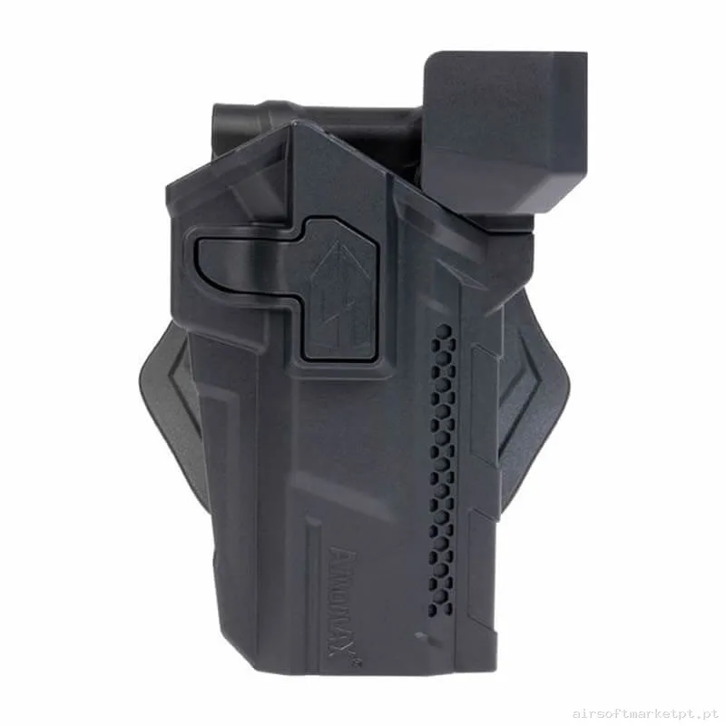 Pistolera Rígida Hi-Capa 5.1 com Ponto vermelho Amomax Rot 360 negra — Coletes & Rigs — Airsoft Market PT