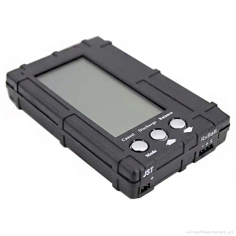 INDICADOR BATERIA VLC PRO LIPO BALANCEADOR NEGRO — Baterias & Carregadores — Airsoft Market PT