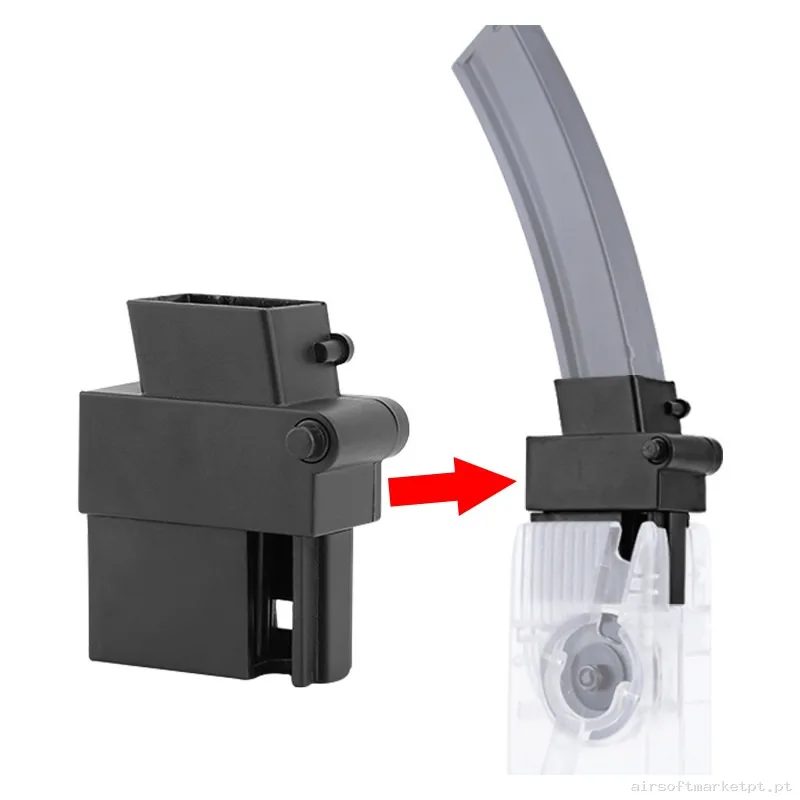 Adaptador Mp5 para Speed Loader Estilo Odin Wosport preto — Carregadores / Magazines — Airsoft Market PT