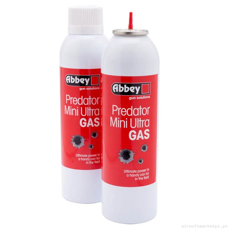 Gas Abbey Predator Ultra Mini vermelho 270ml — Gás & CO2 — Airsoft Market PT