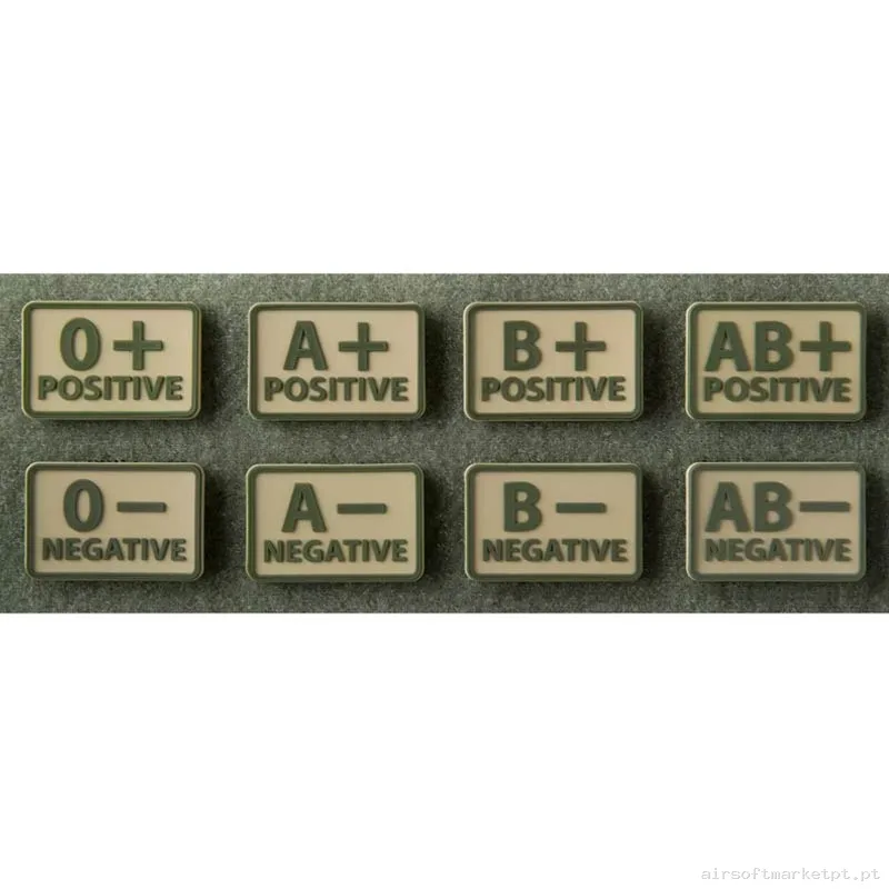 Set de Parche de Borracha em Relevo Helikon-Tex Blood Patch 2u Khaki — Patches & Decoração — Airsoft Market PT
