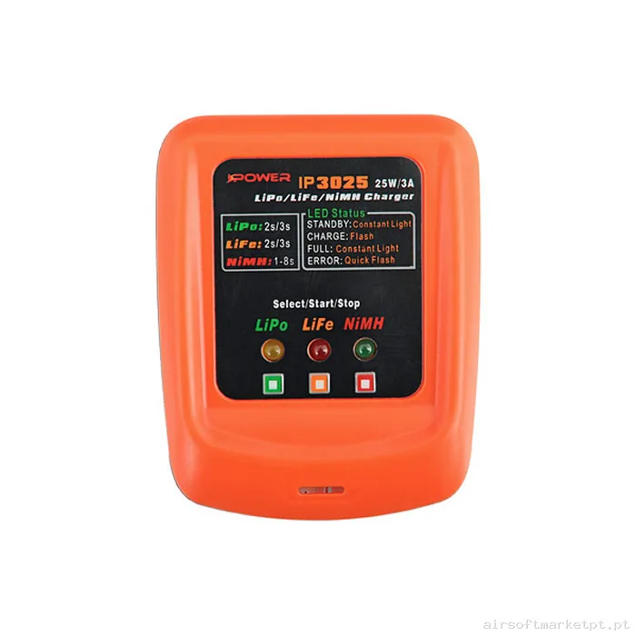 Carregador Balanceador Bateria Lipo/Life/Li-Ion/Nimh Ipower Ip3025 7.4v/11.1v — Carregadores / Magazines — Airsoft Market PT
