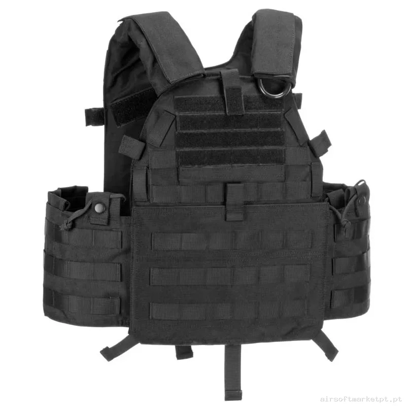 Colete Porta Placas Invader Gear 6094a-Rs Plate Carrier preto — Coletes & Rigs — Airsoft Market PT