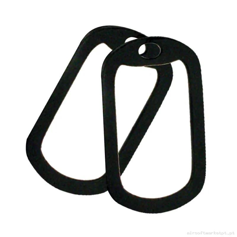 Hop up bucking Barbaric para Dog Tag Identificação preta Pack 2u — Acessórios & Componentes — Airsoft Market PT