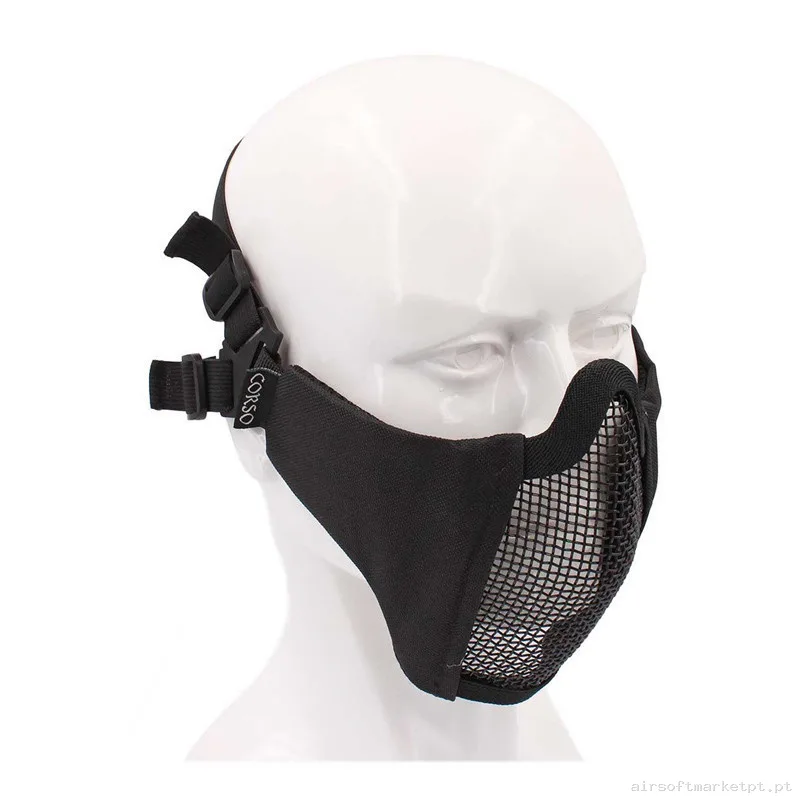 Máscara/Casco Corso Reaper MK2 negra — Proteção Ocular & Facial — Airsoft Market PT