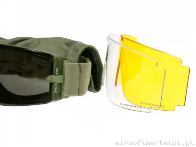 Oculos 3 Lentes Delta Tactics OD — Proteção Ocular & Facial — Airsoft Market PT (foto 3)